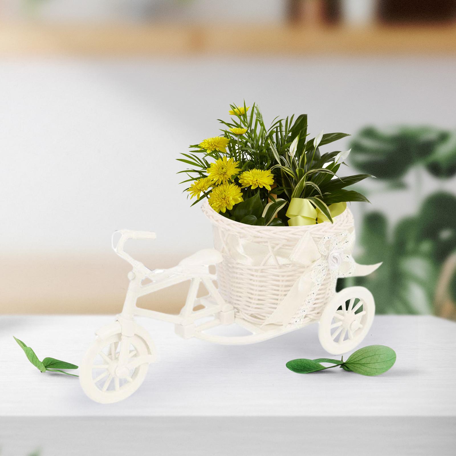 Bicycle Artificial Flower Bask - огляд і ціна Plant Parents