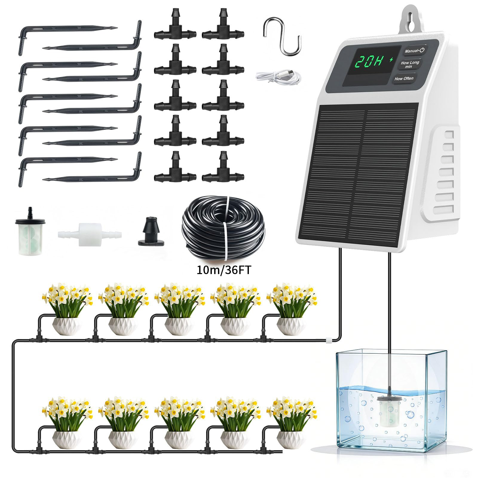 Upgraded Solar Drip Irrigation - огляд і ціна Plant Parent Kit